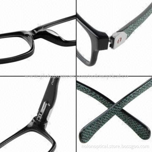 2014 New Stylish Acetate Optical Eyewear with Special Temple Pattern